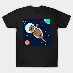 OtterSpace Fun Illustration T-Shirt